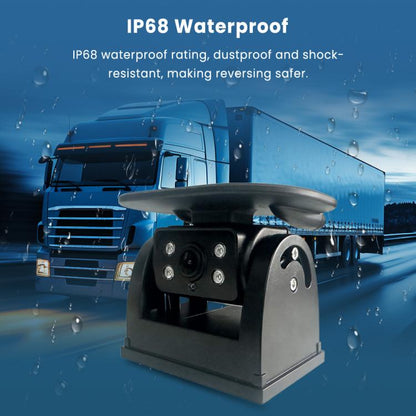 Solar Wireless Backup Camera System With 5 Inch IPS Monitor BSD Blind Spot Warning, Standard, Standard+64GB Memory Card