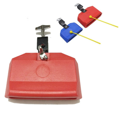 Plastic Cowbell Drum Kindergarten Teaching Aid Percussion, Red Large, Blue Small
