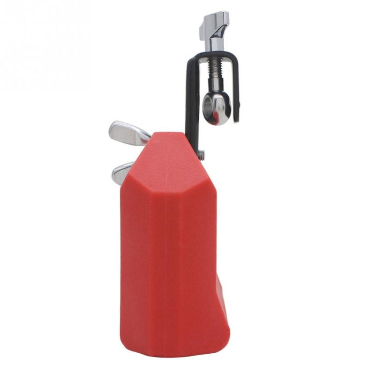 Plastic Cowbell Drum Kindergarten Teaching Aid Percussion, Red Large, Blue Small