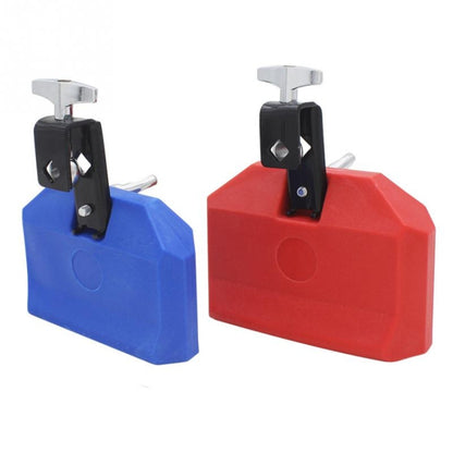 Plastic Cowbell Drum Kindergarten Teaching Aid Percussion, Red Large, Blue Small