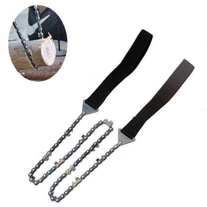 Outdoor Portable Hand-held Wire Saw Field Survival Manganese Steel Chain Saw Multifunctional Logging Saw, Wire Saw (11 Teeth Orange), Wire Saw (11 Teeth Black)