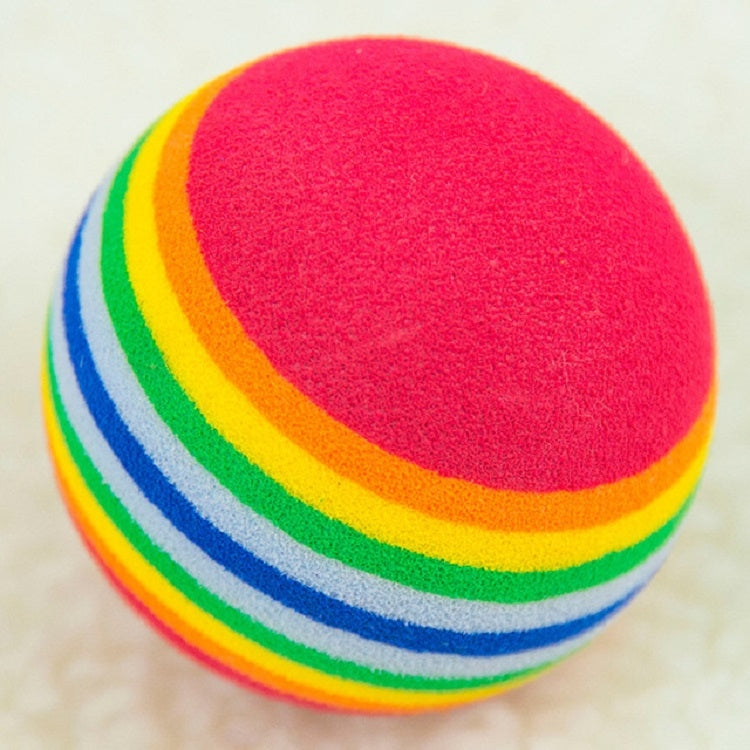 Pet Toy Foam Ball Dog Cat Rainbow Ball Toy