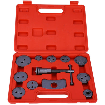 Universal Auto Car Precision Disc Brake Caliper Wind Back Tool Kit Brake Pad Brake Pump Brake Piston Car Repair Tool Kit, 12 In 1 Brake Air Pump