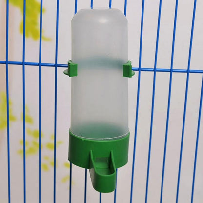 10 PCS Practical Birds Feeding Equipment Parrot Bird Drinker Watering Feeder with Clip, S, L