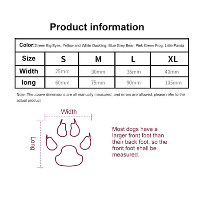 4pcs /Set Cute Puppy Dogs Pet Knitted Anti-slip Socks, S, M, L