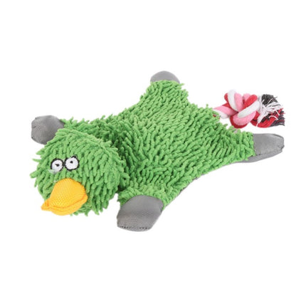 B14302 Cute Papa Duck Plush Dog Toy With Rope