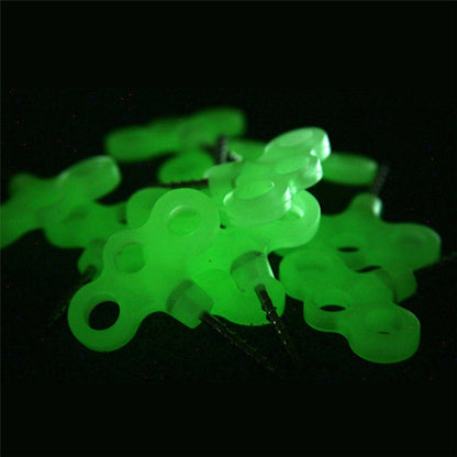 Outdoor 3-holed Luminous Threaded Tent Peg Camping Deck Stainless Steel Hook Safety Wind Noctilucent Cord Rope Fastener
