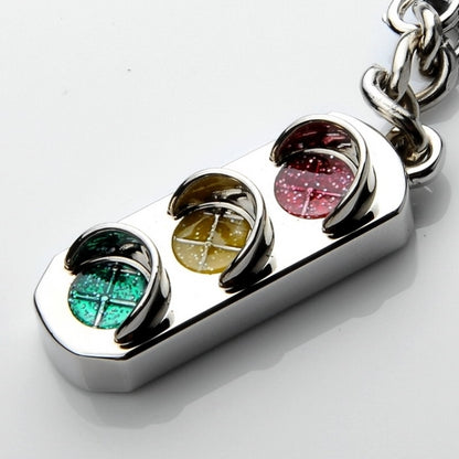 3D Keyfob Keychain Traffic Signal Lamp Classic Key Rings Car Key Chain, Traffic Signal Lamp Shape