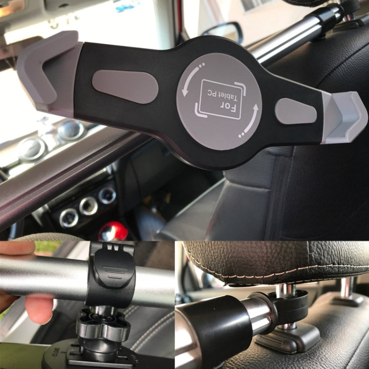Auto Car Back Seat Headrest Universal Tablet Mounting Holder, 7-10.5 inch Tablet, 9.5-14.5 inch  Tablet