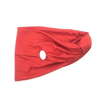 3 PCS Headband Sports Yoga Knitted Sweat-absorbent Hair Band with Mask Anti-leash Button