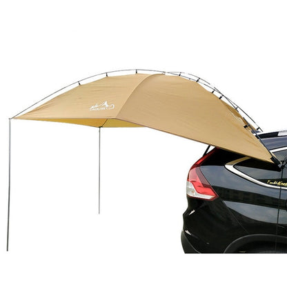 Laputa Outdoor Self-driving Barbecue Camping Vehicle Tail Car Side Tent, Silver Coated