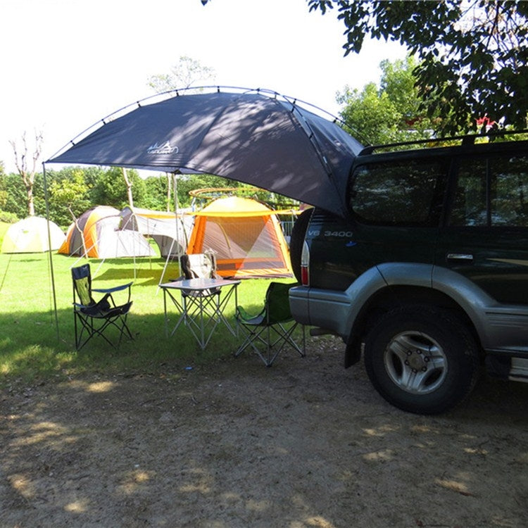 Laputa Outdoor Self-driving Barbecue Camping Vehicle Tail Car Side Tent, Silver Coated
