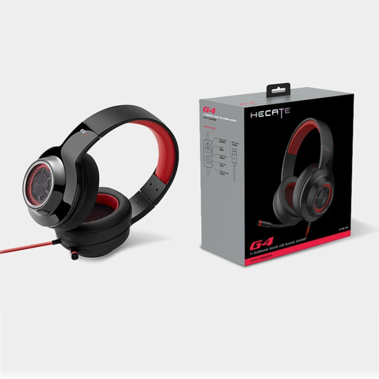 Edifier HECATE G4 Gaming Headeadphone Desktop Computer Listening Discrimination 7.1-channel Headset, Cable Length: 2.5m, G4 Black Green, G4 Black Red, G4 White