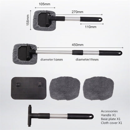 Automobile Windshield Cleaning Wipe Aluminum Alloy Telescopic Car Wash Window Brush, Windshield Cleaning Wipe
