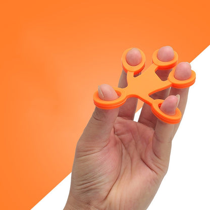 Humanoid Silicone Finger Puller Finger Force Wrist Exercise Pull Ring, Humanoid Green, Humanoid Blue, Humanoid Orange