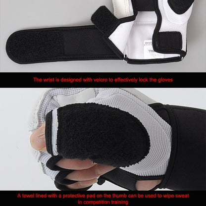 Half Fingers Adults Sandbag Training Boxing Gloves PU Leather Fitness Sparring Taekwondo Gloves, XS, S, M, L, XL, XXL