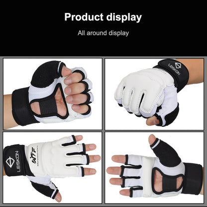 Half Fingers Adults Sandbag Training Boxing Gloves PU Leather Fitness Sparring Taekwondo Gloves, XS, S, M, L, XL, XXL
