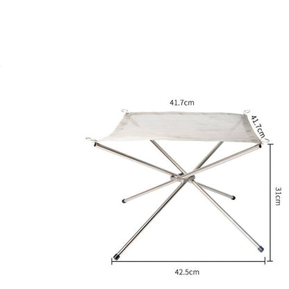 Outdoor Fire Burning Portable Solid Fuel Frame Folding Furnace Fire Rack Camping Tools