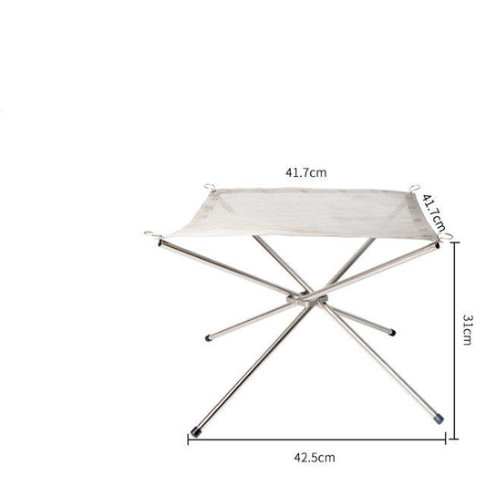 Outdoor Fire Burning Portable Solid Fuel Frame Folding Furnace Fire Rack Camping Tools