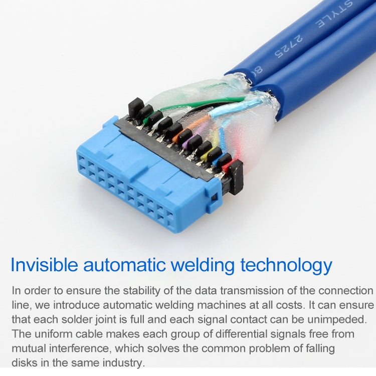 USB3.0 20P Bezel Cable Chassis PCI Bit Expansion USB3.0 Female Full-height Half-height Bezel