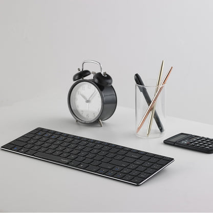 Rapoo E9300G 98 Keys Multi-modes Laptop Business Office Multi-mode Wireless Bluetooth Keyboard, Black, White
