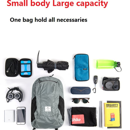 Naturehike Ultra-light Portable Outdoor Waterproof Bag Travel Double Shoulder Foldable Backpack, 22L
