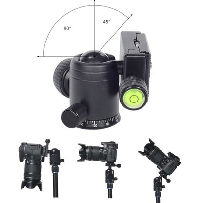 BEXIN 360 Degree Rotation Aluminum Alloy Tripod 30mm Ball Head with Quick Release Plate, 360 Degree Rotation
