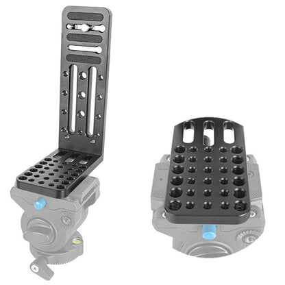 BXIN L130C Universal L-shaped Vertical Clapper SLR Tripod Hydraulic Pan/tilt Quick Release Plate Suitable For Shadow Stabilizer, BEXIN L130C