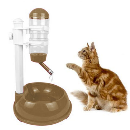 Liftable Automatic Drinking Fountain Pet Bowl Feeder Supplies, Gold, Blue, Rose Red
