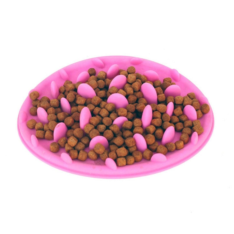 Pet Cat and Dog Jungle Silicone Anti-choke Food Bowl, 30.5x22.5cm