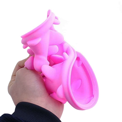 Pet Cat and Dog Jungle Silicone Anti-choke Food Bowl, 30.5x22.5cm