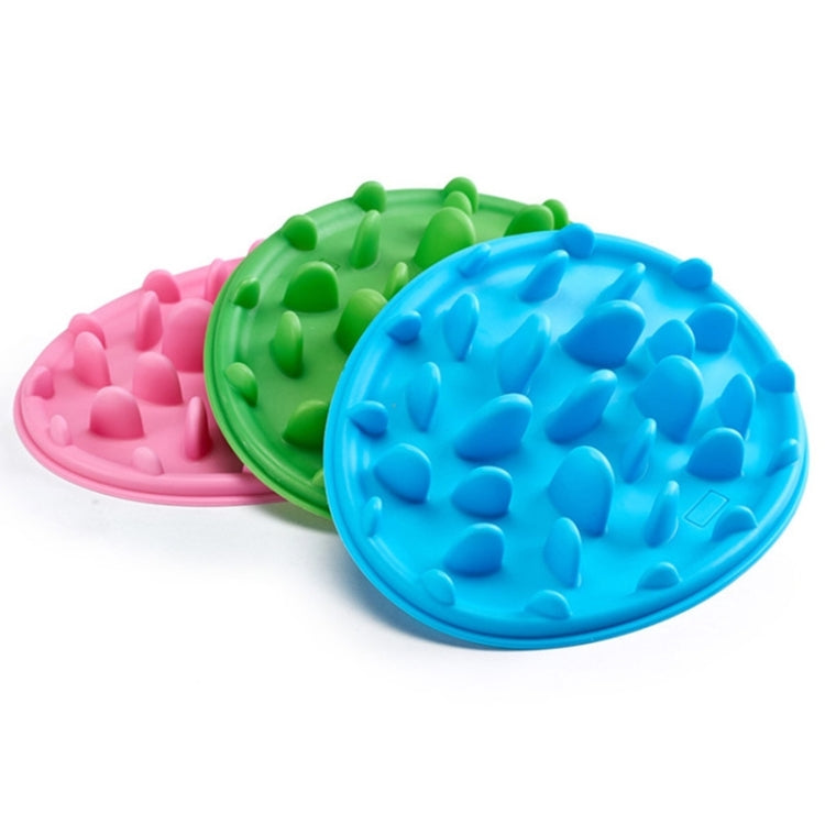 Pet Cat and Dog Jungle Silicone Anti-choke Food Bowl, 30.5x22.5cm