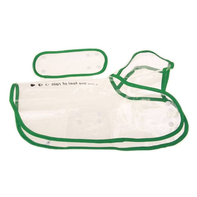 Waterproof Transparent Raincoat Clothing for Pet Dog, S, M