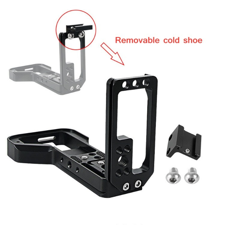 BEXIN Vertical Clapper With Hot Shoe L-shaped Quick-install Plate Can Be Pulled for Sony A7R4, BEXIN for Sony ILCE-7RM4