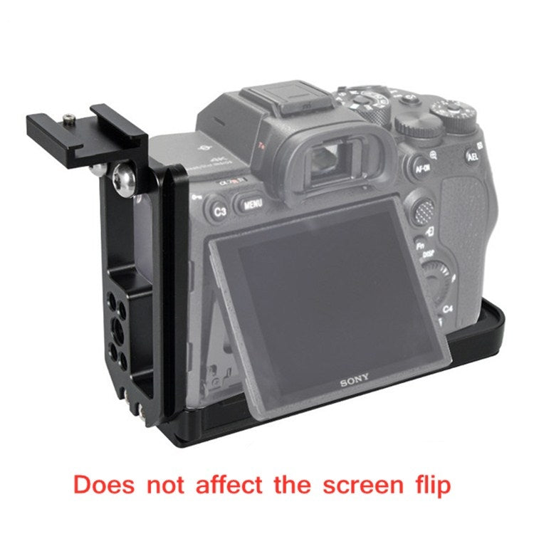 BEXIN Vertical Clapper With Hot Shoe L-shaped Quick-install Plate Can Be Pulled for Sony A7R4, BEXIN for Sony ILCE-7RM4