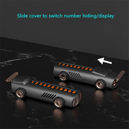Temporary Parking Number Plate For Car With Hidden Car Card Multifunctional Car Perfume Decoration, Car Shape