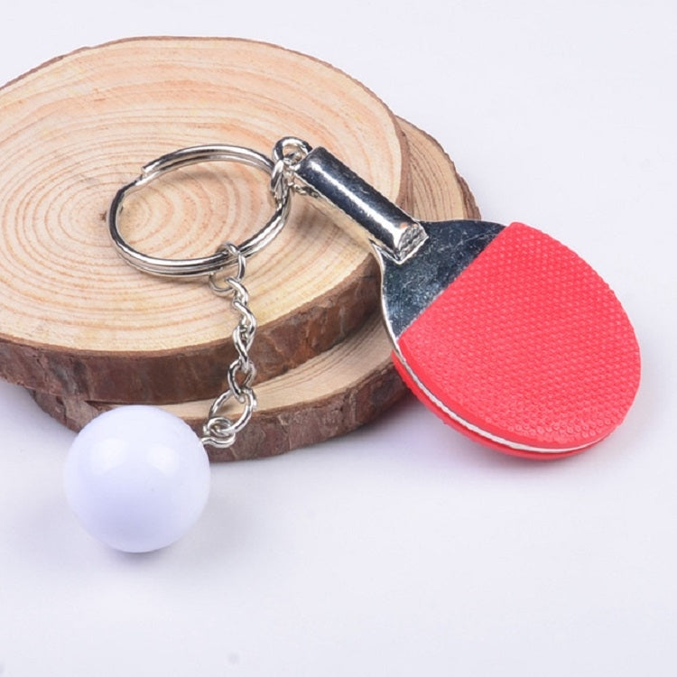 2 PCS Creative Metal table Tennis Keychain Handmade Jewelry Gift Sports Keychain, Table Tennis Shape(Black), Table Tennis Shape(Red), Table Tennis Shape(Yellow), Table Tennis Shape(Light Blue), Table Tennis Shape(Pink), Table Tennis Shape(Green)