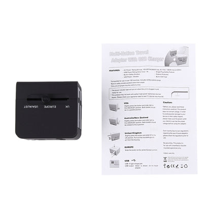 5V 2.1A Dual USB Power Socket Charger Adapter, UK / EU / US / AU Plug, 5V 2.1A