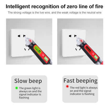 WINTACT WT3010  LED AC Voltage Tester Non-Contact Detector Pen 12-1000V AC Voltage Detector, WINTACT WT3010