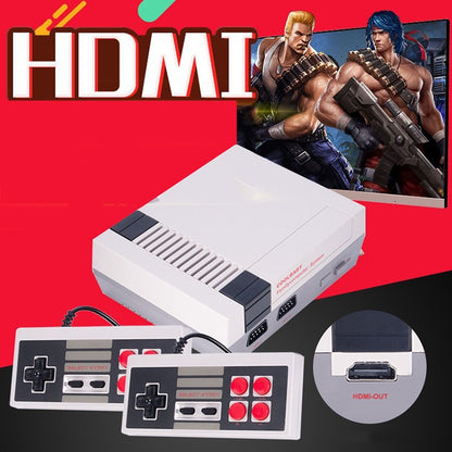 Retro Classic TV Mini HDMI HD Video Game Console, Built-in 600 Games, EU Plug, 600 Games(US Plug), 600 Games(EU Plug)