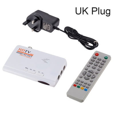 HDMI+AV OUT 1080P Digital Satellite Receiver  HD TV DVB-T-T2 TV Box AV Tuner Combo Converter with Remote Control, Support MPEG4