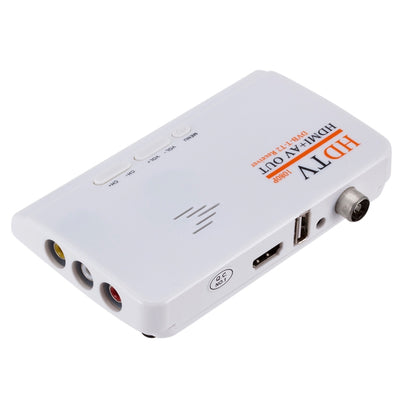 HDMI+AV OUT 1080P Digital Satellite Receiver  HD TV DVB-T-T2 TV Box AV Tuner Combo Converter with Remote Control, Support MPEG4