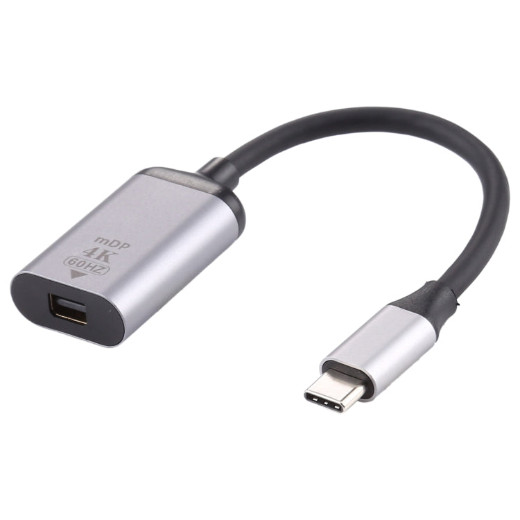 4K 60HZ Mini DP Female to Type-C / USB-C Male Connecting Adapter Cable, Mini DP Female to Type-C Male
