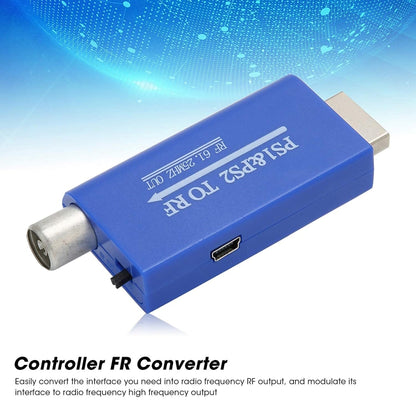 61.25MHz PS1 & PS2 to RF TV Signal Radio Frequency Converter, PS1 & PS2 to RF