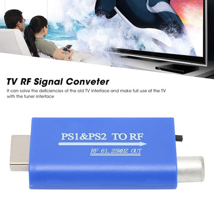 61.25MHz PS1 & PS2 to RF TV Signal Radio Frequency Converter, PS1 & PS2 to RF