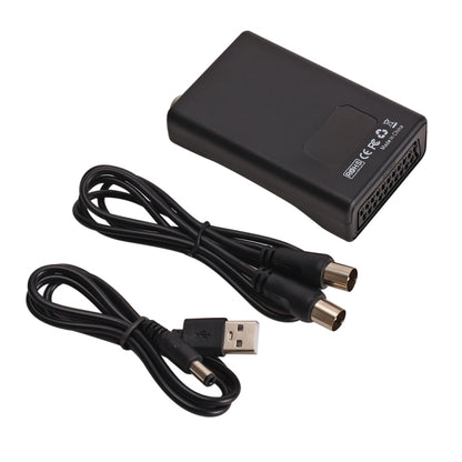 SCART to RF Video Converter, Support RF67.25MHz, 61.25MHz, SCART to RF