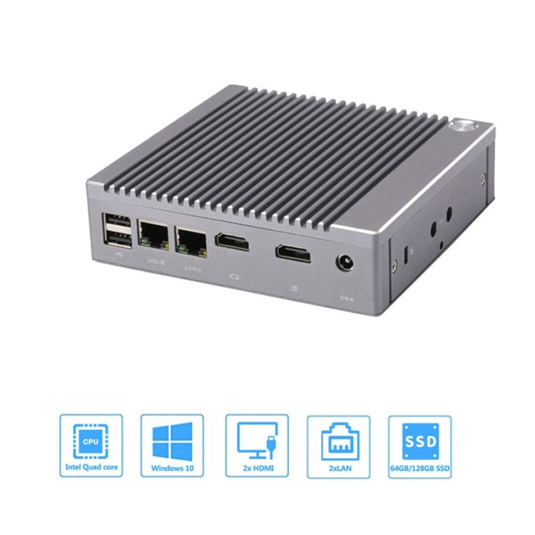 K660S Windows and Linux System Mini PC, Intel Celeron Processor N2840 Quad-Core 1.83- 2.25GHz, 8GB RAM + 128GB SSD, EU Plug, 8GB+128GB AU Plug, 8GB+128GB EU Plug, 8GB+128GB UK Plug, 8GB+128GB US Plug