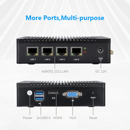 K660G4 Windows and Linux System Mini PC, Intel Celeron Processor N2840 Quad-Core 2M Cache,1.83GHz, up to 2.25GHz, 8GB RAM + 128GB SSD, US Plug, 8GB+128GB AU Plug, 8GB+128GB EU Plug, 8GB+128GB UK Plug, 8GB+128GB US Plug