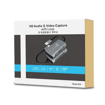 Z30 HDMI Female + Mic to HDMI Female + Audio + USB 2.0 Video Capture Box, Z30