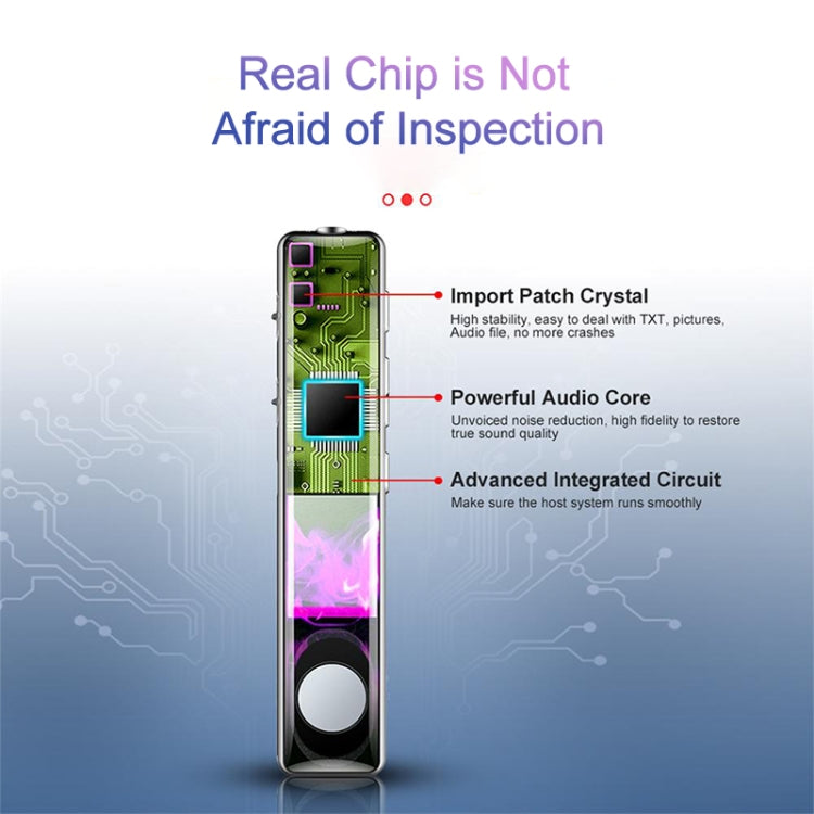 Q33 External Play MP3 Voice Control High Definition Noise Reduction Recording Pen, 4G, Support Password Protection & One-touch Recording, 4G